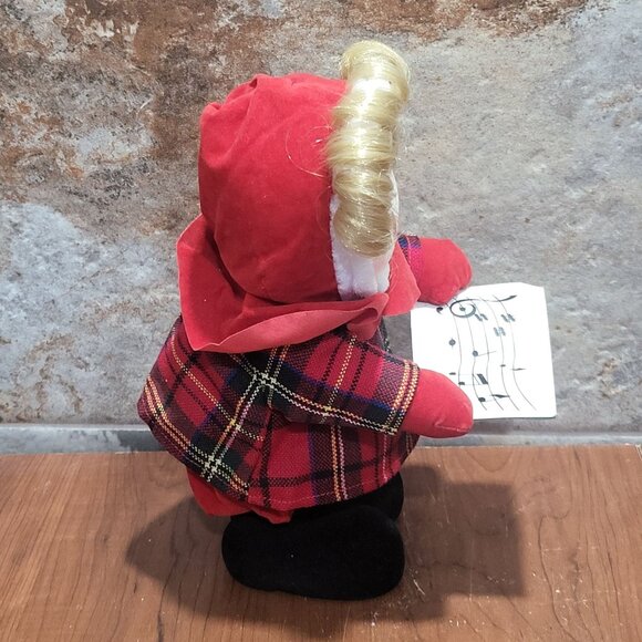 Vintage Mervyns Musical Caroler Animated Plays Jingle Bell - Picture 13 of 13